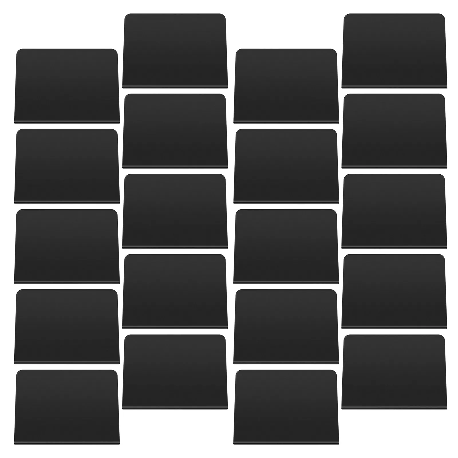 30個入り、卓上用、両面使用可能、消せるミニ黒板サイン。v字型で安定感があり、レストランやカフェでのメニュー表示に最適。