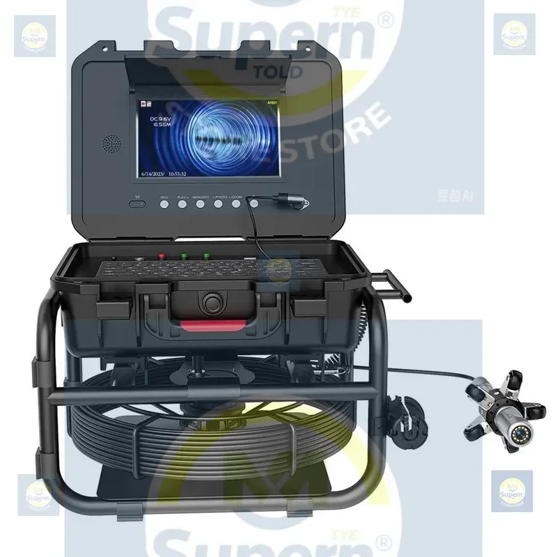 360 Rotary Dual Lens and Single Lens Locator DVR Video Industrial Drainage Pipe Inspection Sewer Drainage Camera