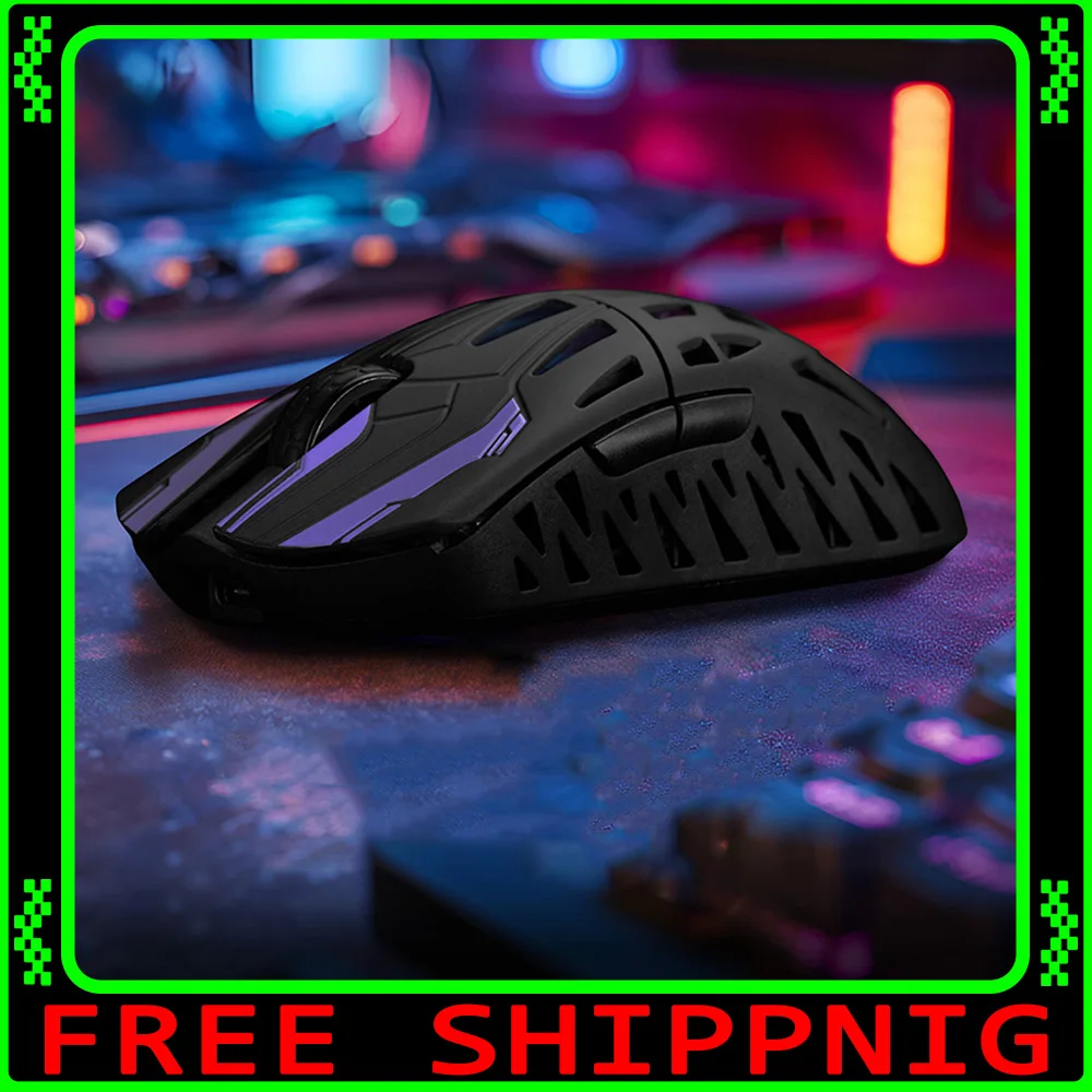 

IROK HE6 Ultra Mouse Tri Mode Mouse Paw3950 Wireless 8000Hz Carbon Fibre Lightweight Gaming Mice For Valorant CS2 PC Accesssory