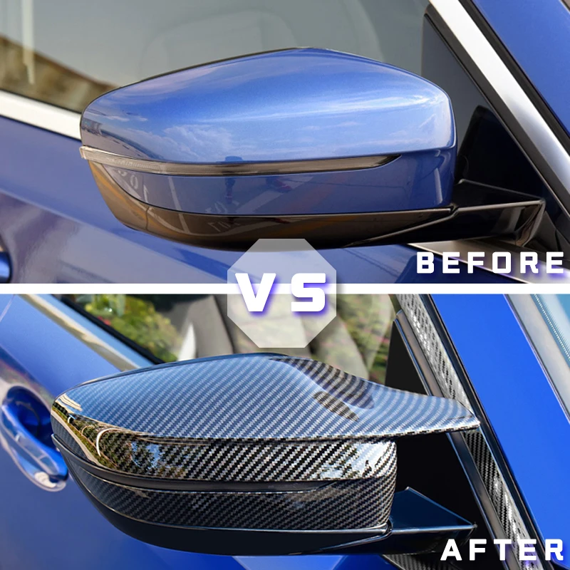 G30 G38 مشرق الأسود الجانب الجناح مرآة الرؤية الخلفية غطاء قبعات لسيارات BMW 2 3 4 5 7 سلسلة G20 G21 G28 G22 G11 G12 G42 M4 نمط LHD RHD #2