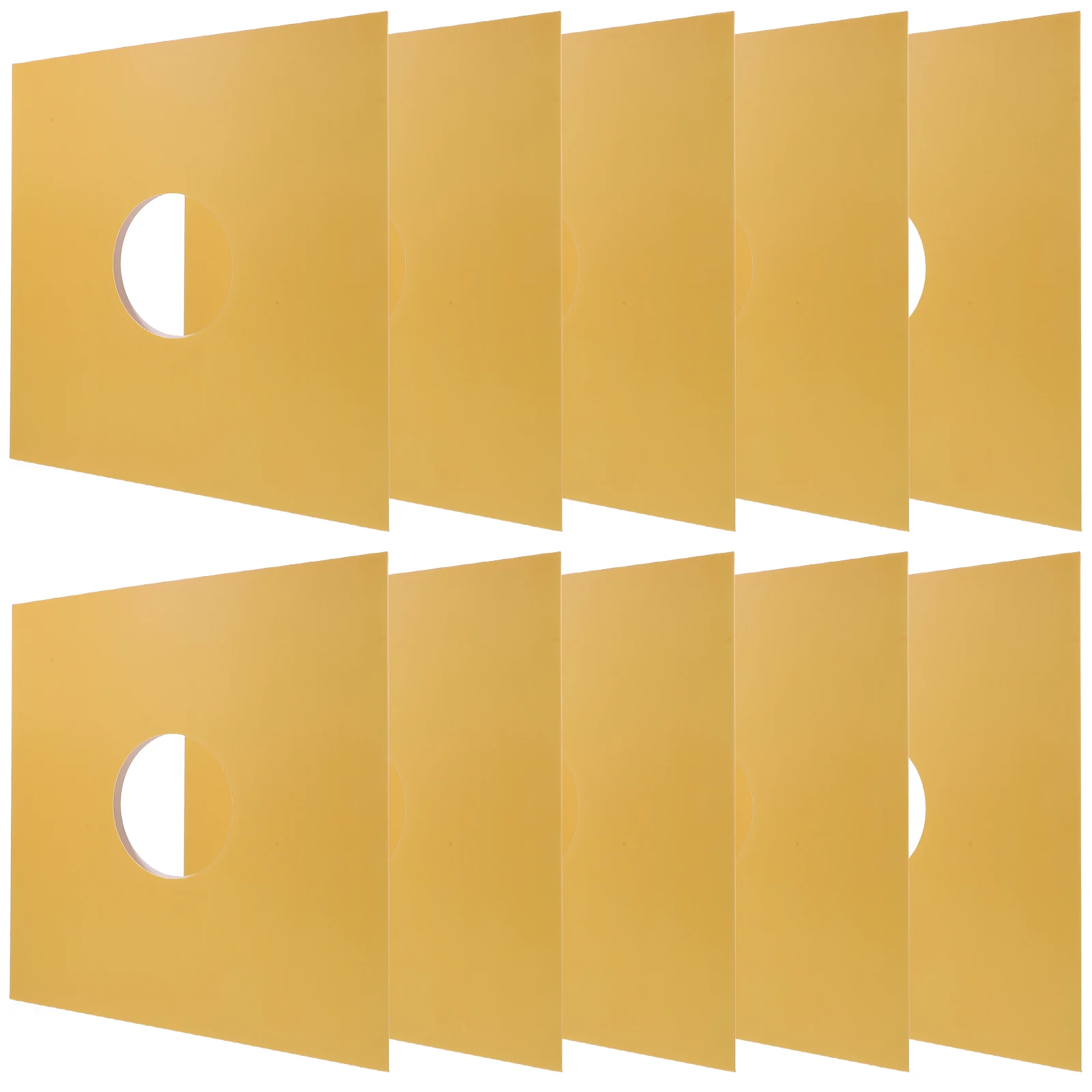 

10 PCS Record Sleeve Vinyl Covers Protective Case Inner Sleeves Jackets for Records Kraft Paper Cardboard