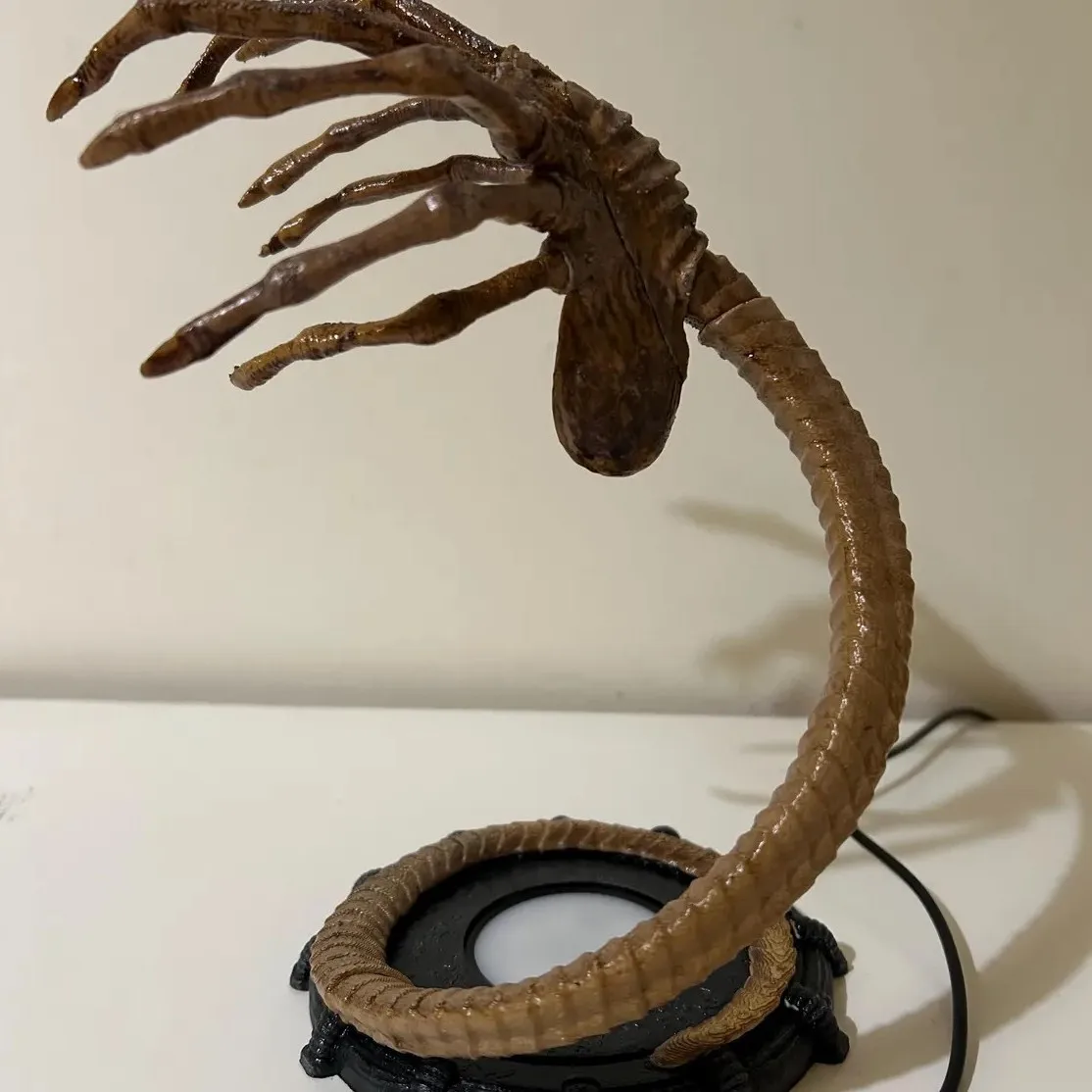 Luminária Alien Facehugger, Decoração de Abóbora de Halloween com Luzes LED, Decorações de Festa em Casa com Atmosfera de Horror