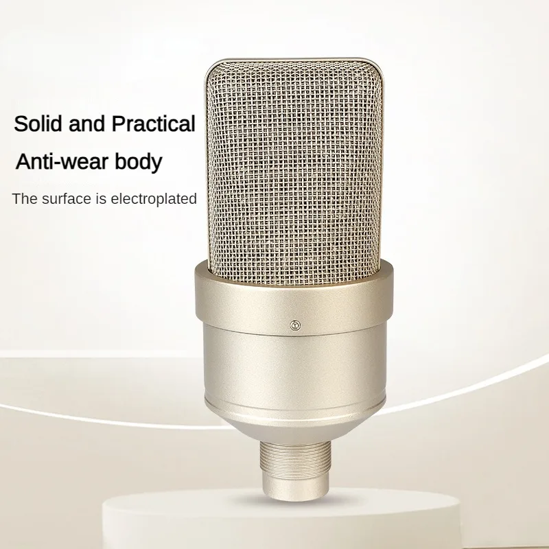 استوديو ميكروفون مكثف احترافي للكمبيوتر الشخصي ، الكمبيوتر المحمول ، ميكروفون الكمبيوتر ، الكاريوكي ، الغناء ، البث المباشر ، سلكي ، ميكروفون صوتي مايك
