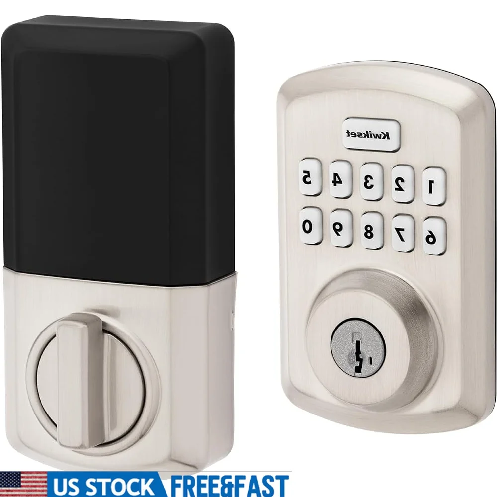 

Keyless Entry Electronic Deadbolt Lock 10-Button Keypad Auto Lock Vacation Mode Customizable User Codes Intrusion Alert Easy
