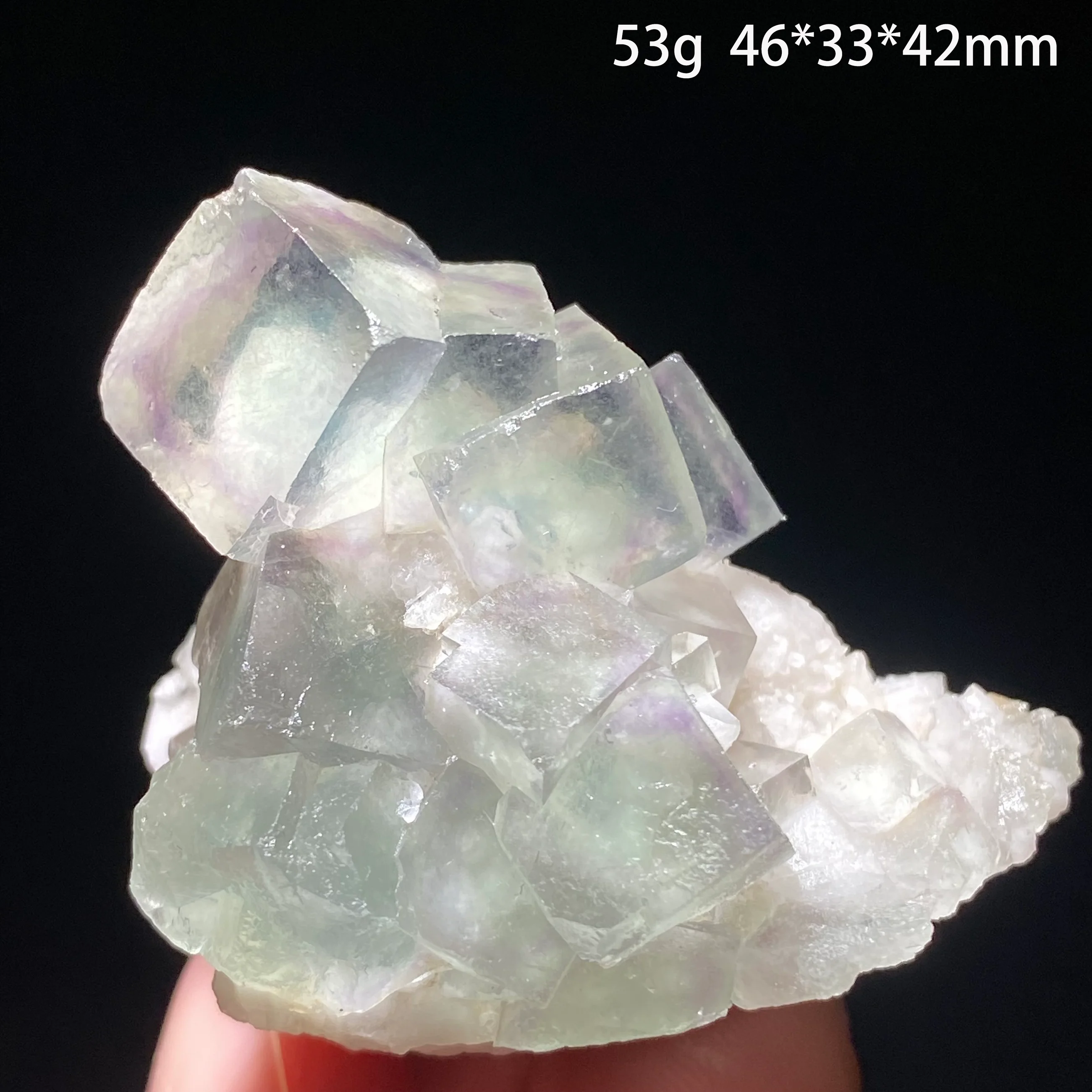 Natural Inner Mongolia Fluorite Specimen Crystal for Energy Healing Meditation Home Decoration Gift Educational Teaching Stone