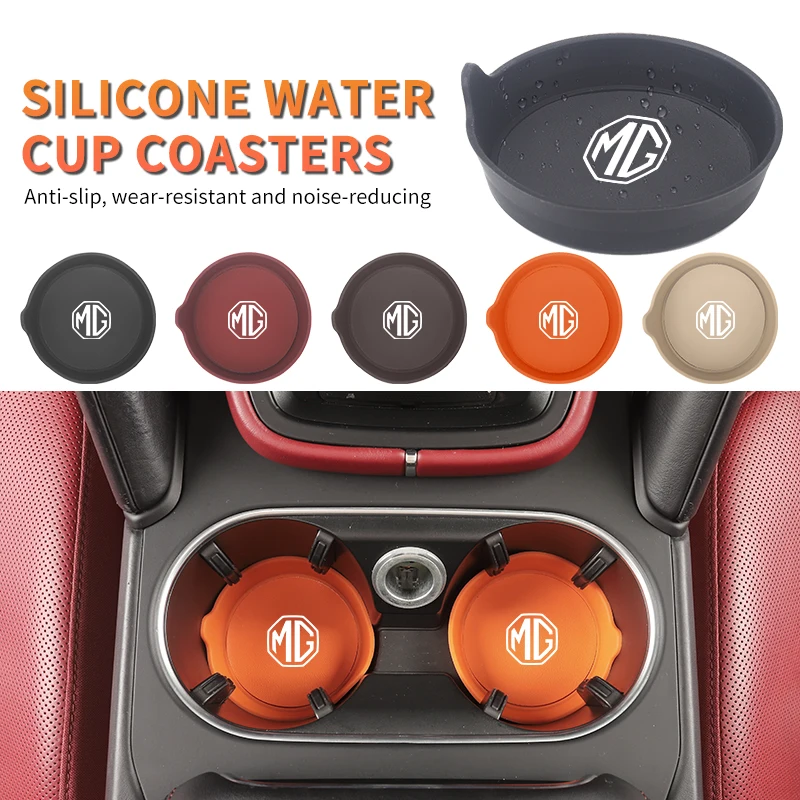 Car Silicone Coaster Water Cup Mat Console Drink Pad Accessories For Morris Garages MG 6 3 5 7 TF ZR ZS HS GS GT Hector RX5 RX8 view 4