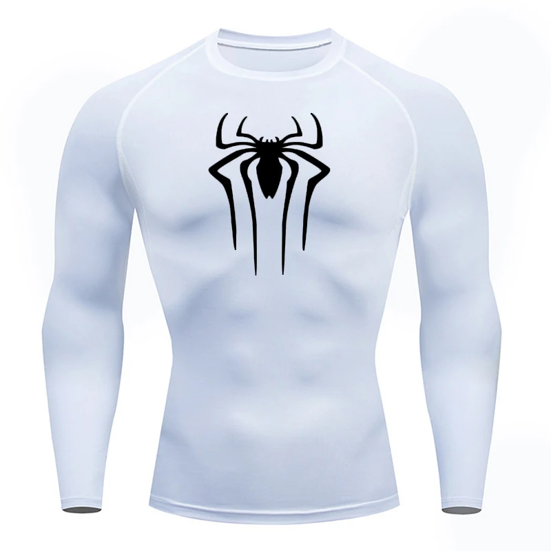 Sun Protection Sports Second Skin Running T-shirt Men\'s Fitness Rashgarda MMA Long Sleeves Compression Shirt Workout Clothing