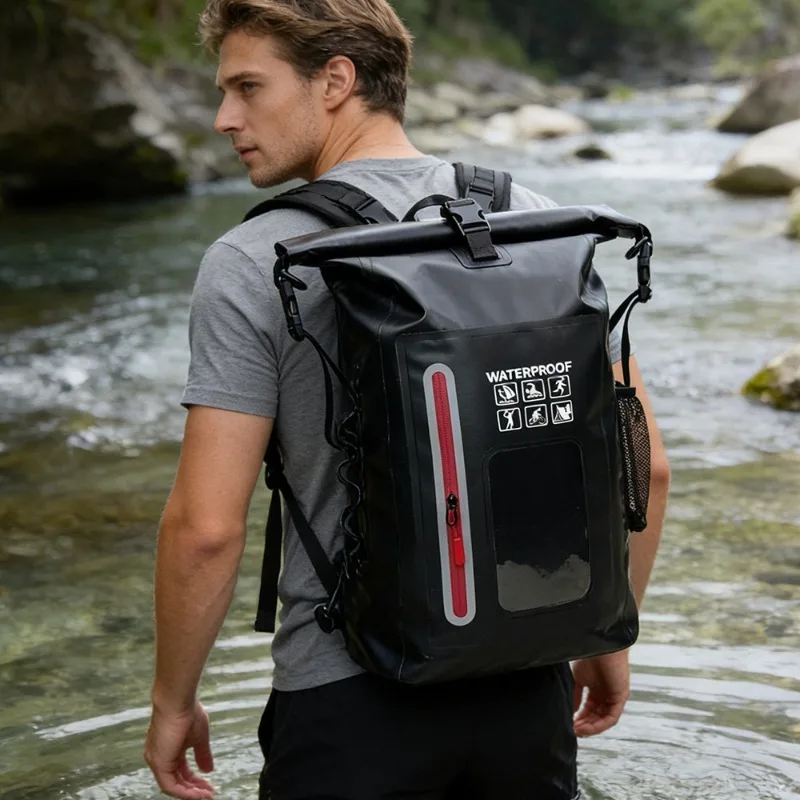 

Outdoor Large Capacity PVC Waterproof Swimming Storage Bag Multifunctional Waterproof Backpack for Men Women Drifting