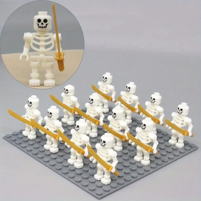 Skeleton Soldiers, Building Blocks, People, Halloween Figures, Mini Building Blocks, Ninja Bone People, Army Skeleton Corps