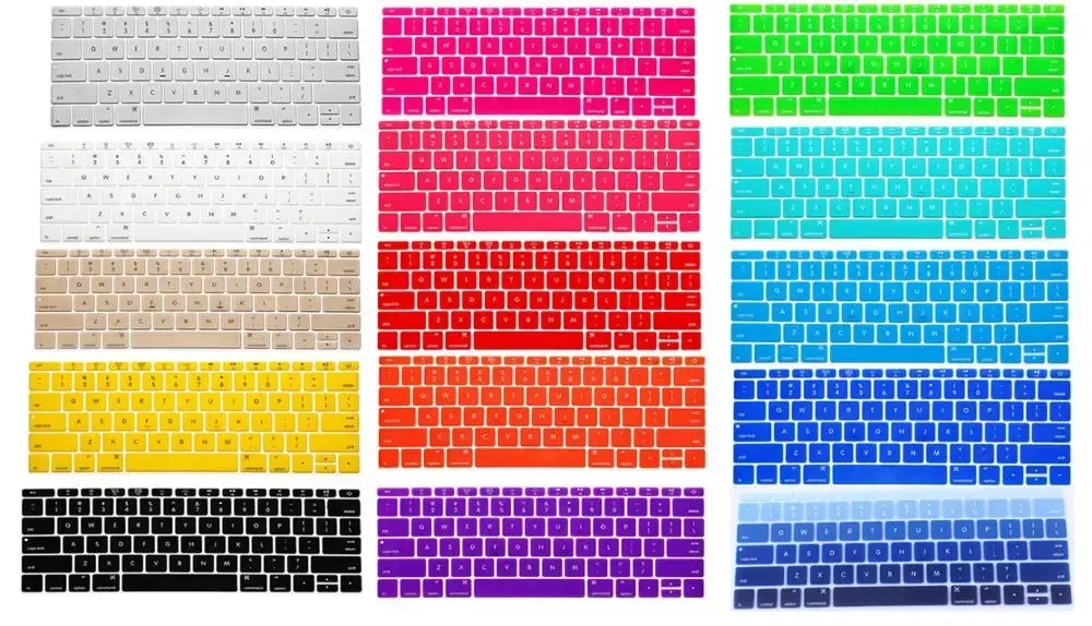 For Macbook Pro 13 No Touch Bar A1708 Keyboard Cover Skin Protector US style Keyboard Guard Shell for Macbook Retina 12 inch