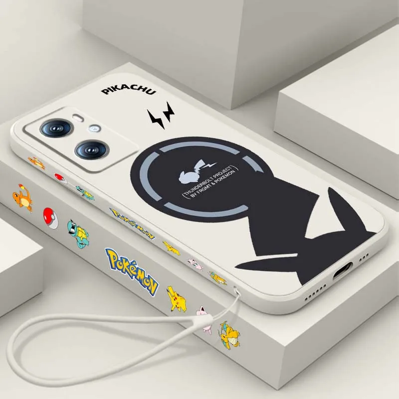 

P-Pokemons P-Pikachus Cute Phone Case For OPPO Find X5 X6 X9 A5 A6 A80 A60 A40 A98 A96 A94 A76 A54 A74 A73 Liquid Left Rope