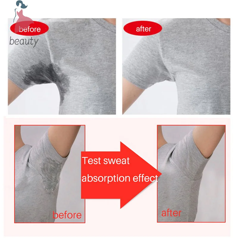 

20Pcs Black Disposable Underarm Shirt Antiperspirant Protection From Sweat Pads Deodorant Armpit Absorbent Pad New Colors