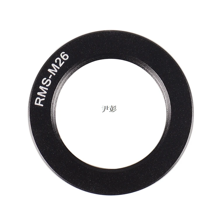 RMS-M26 Adapter Ring, RMS Female Thread Microscope Objective to M26x0.75 Male Thread Lens Converter for Optical Modification
