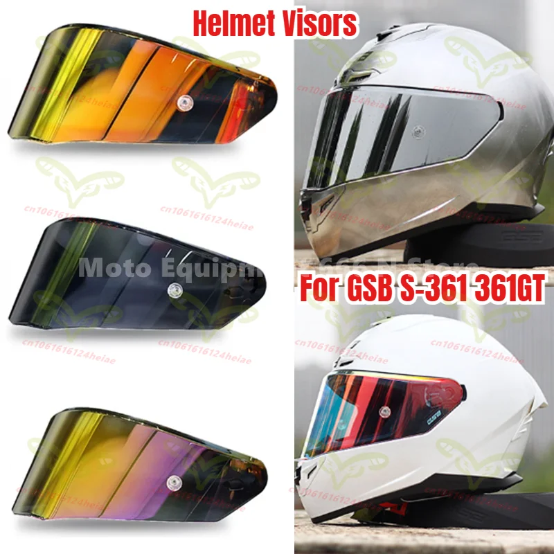 

Helmet Visor for GSB S361 Full Face Helmet S-361 Day and Night Sunscreen Plating Color Lens 10 Color Available
