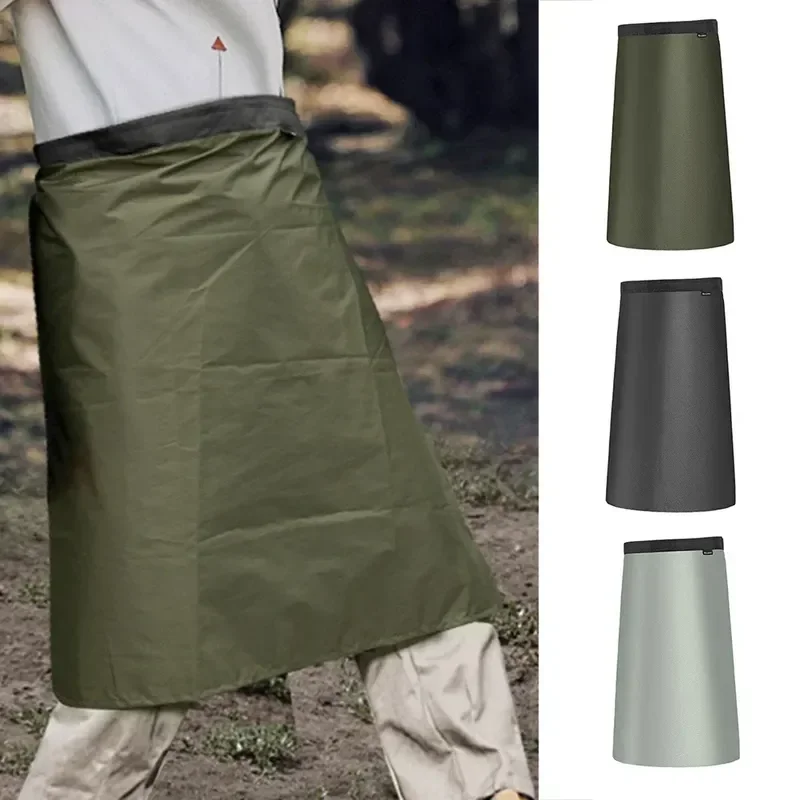 

Packable Rain Skirt Nylon Waterproof Rain Coat Raincoat UnisexRain Liner Skirt Long Rain Kilt Hiking Rainwear Camping Supplies