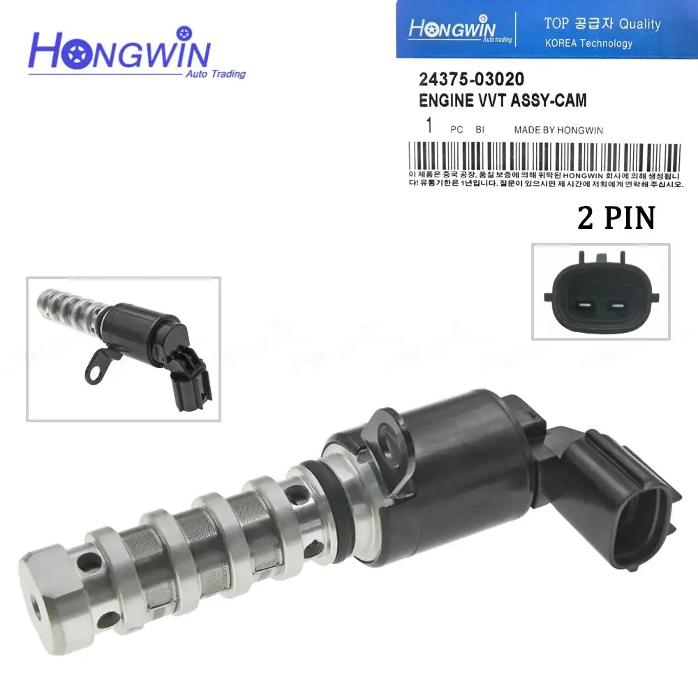 Solenoide de escape de sincronización de válvula Variable, 24375-03020, 2437503010, para Hyundai, Ioniq, Elantra, Kia Niro 1,4, 1,6, 2017, 2018, 2019, 2020, nuevo