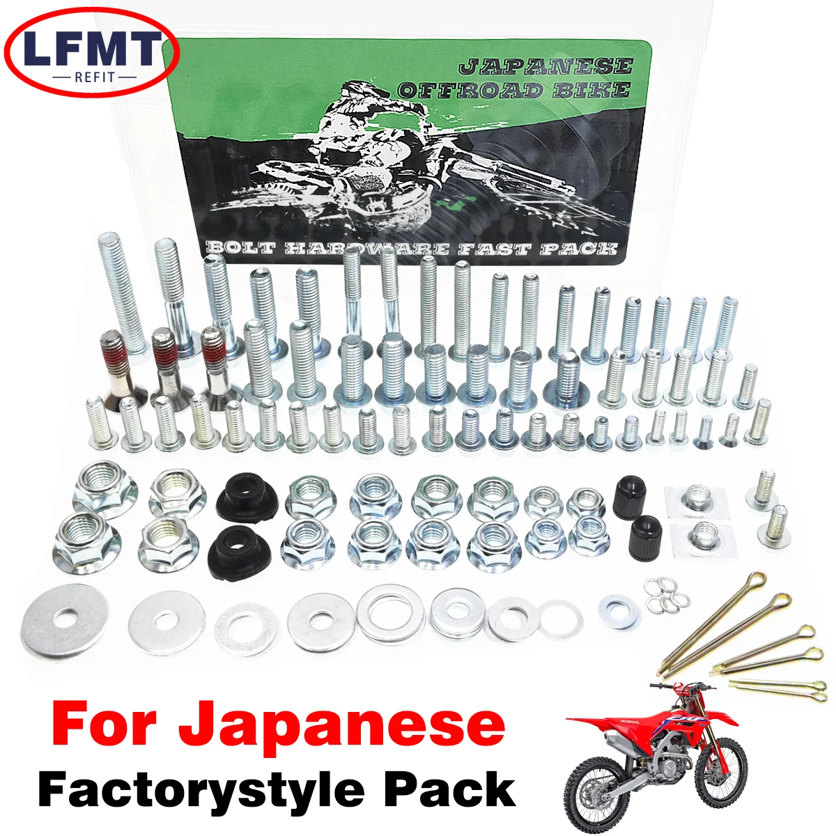 

For Japanese Motorcycle screwbolt repair rescue mending Full tool kit Fastener For HONDA KAWASAKI SUZUKI YAMAHA 150 250 350 450