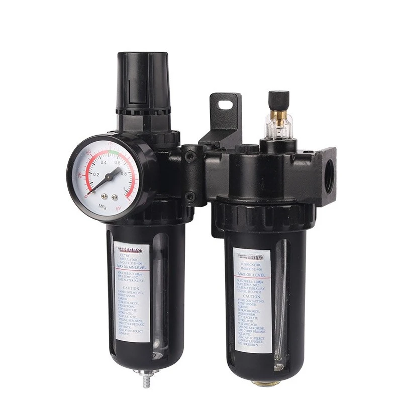 

Air source processor two-piece, pneumatic components, oil-water grid double water grid oil mist