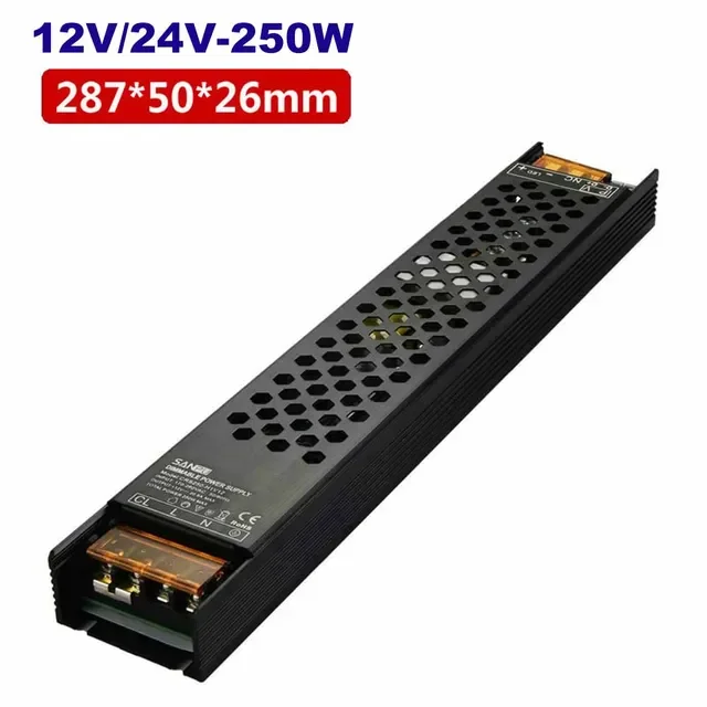 DC12V/24 V 60 W 100 W 150 W 200 W 250 W 300 W Dimbare LED Driver Aluminium Triac & 0-10 V Dimmen Voeding Verlichting Transformator - afbeelding 1