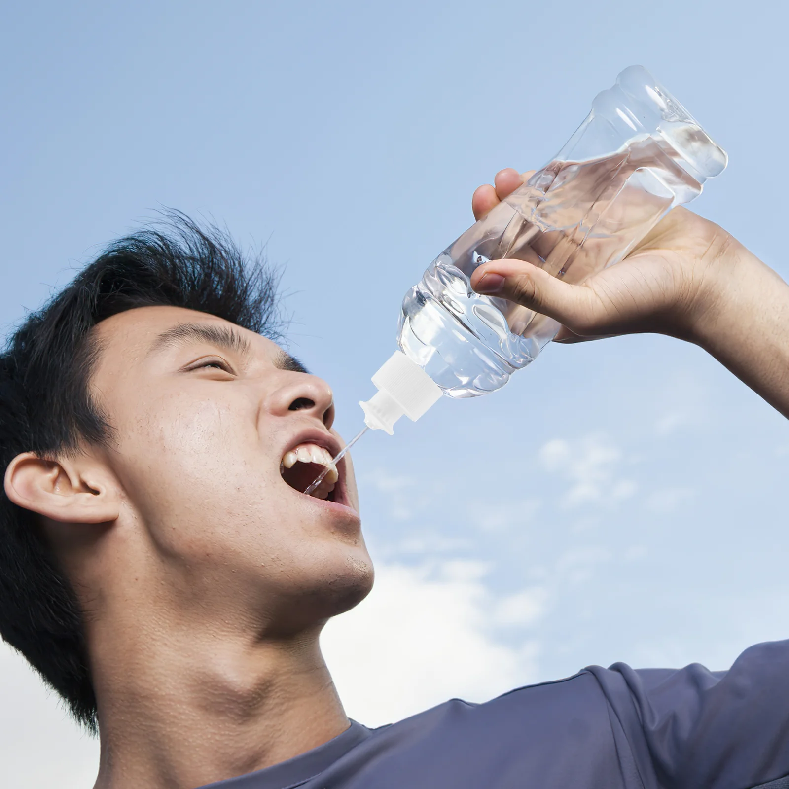 

40Pcs Reusable Sports Bottle Caps Sturdy Plastic Push Pull Lids for Water Bottles Excellent Sealing Effect No Leak