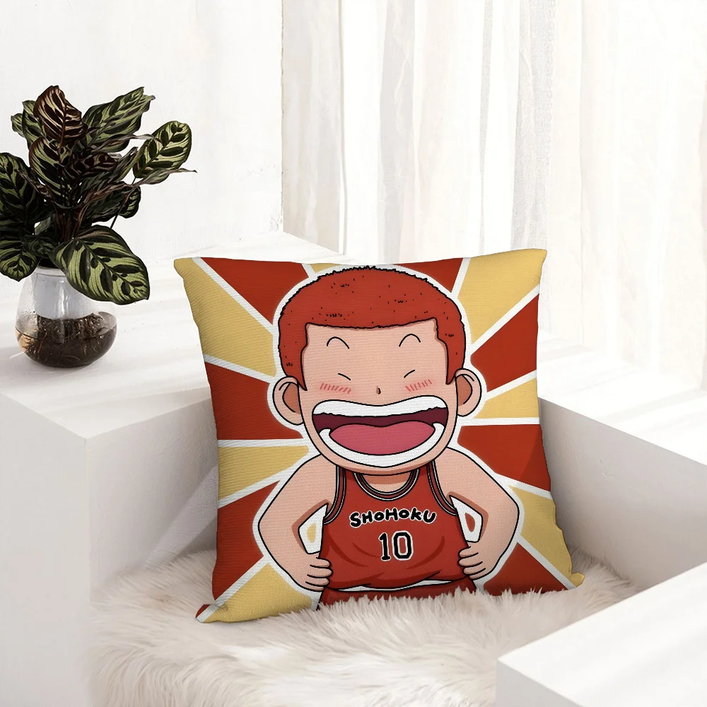 S-Slam Dunk Anime Pillow Case Plush Fabric Soft Pillowcase Double Sided Print Sofa Cushion Cover Throw Pillow Cover