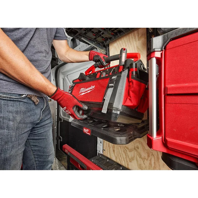 Milwaukee 48-22-8300 PACKOUT  Heavy Zipper Tear Resistance 58 Pockets Durable Impact Resistance Technical Tool Bag