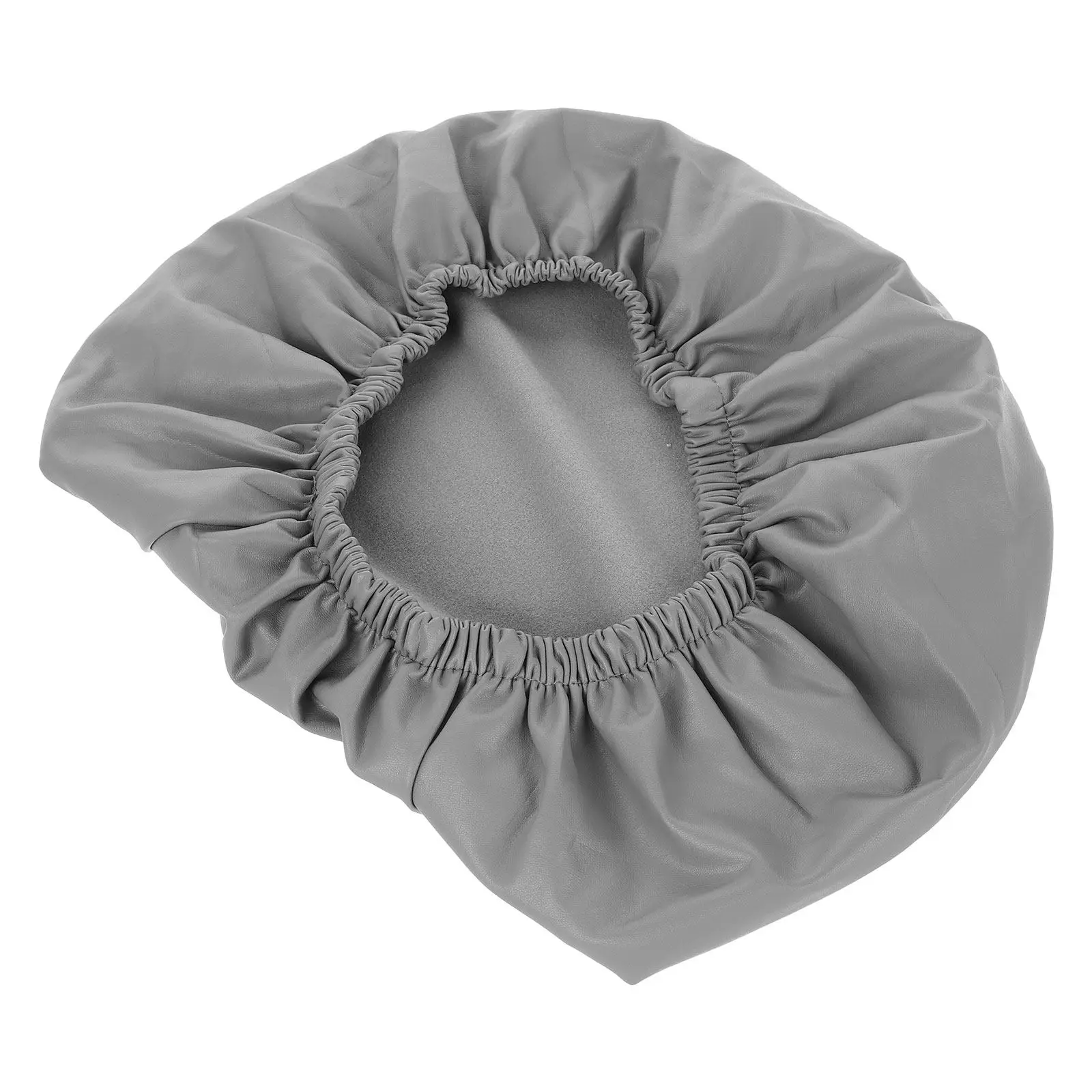 Round Bar Stool Cover Waterproof PU Polyester Seat Protector with Elastic Band for Office Restaurant Hotel Wedding Party Chair