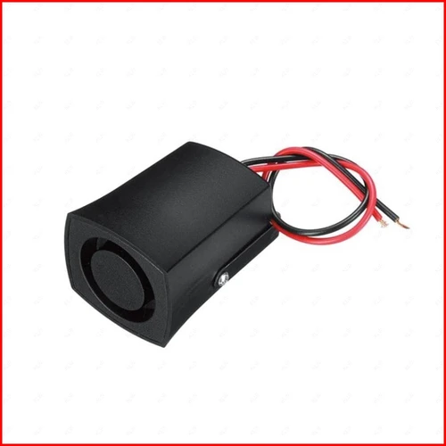 Imagen 2 del producto Mini sirena de alarma para casa, 12V / 24V, 120dB, 6 tonos, CC, bocina pequeña para coche, sistema de altavoces para el hogar, zumbador de aviso de respaldo inverso