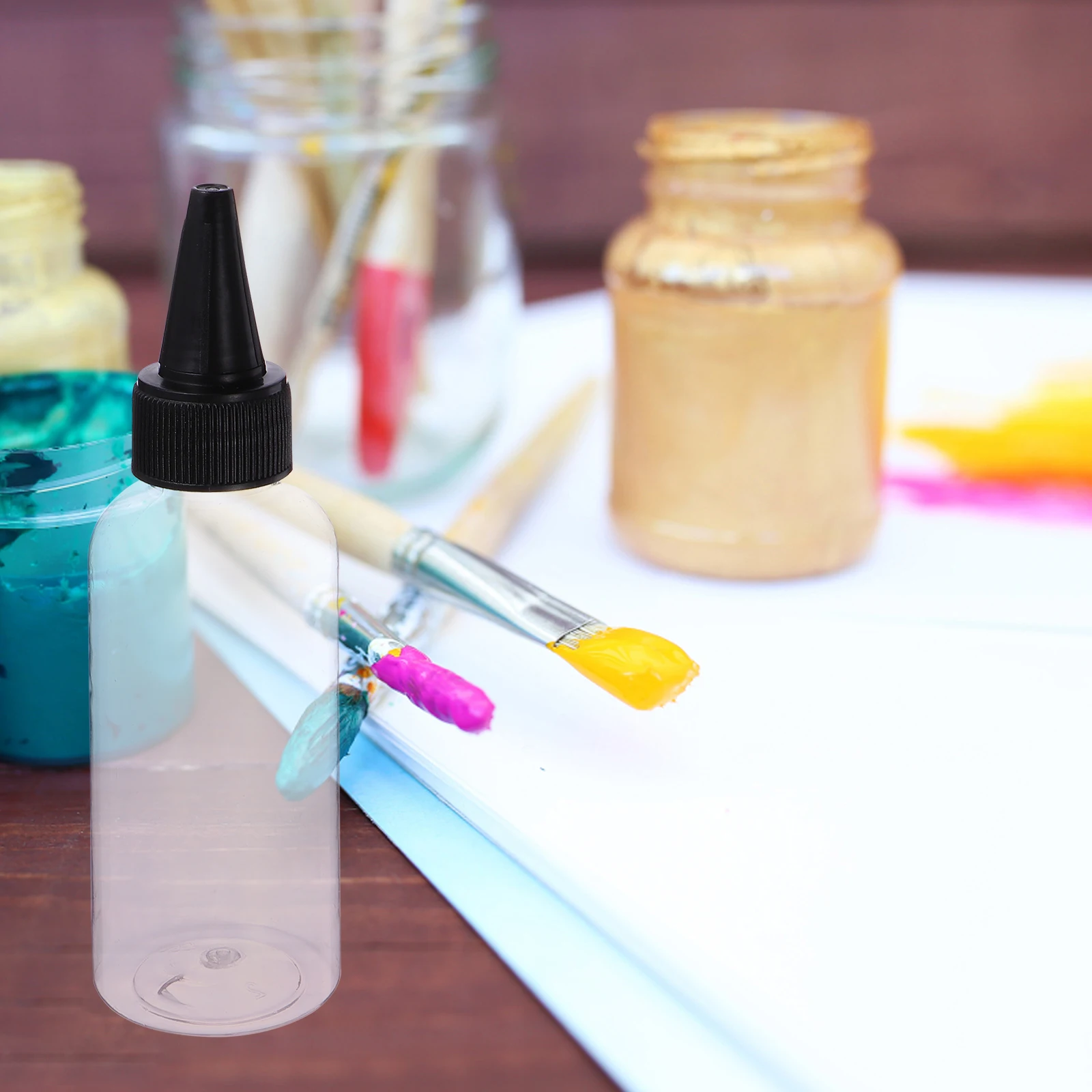 

Bulk Paint Bottle Empty Bottles for Liquid Painted with Dropper Dispenser Travel