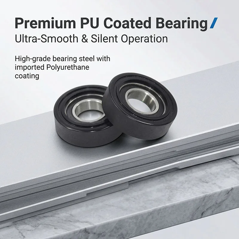 2pcs OD 50mm Bore 20mm PU Forming Bearing Pulley PU600450-12 Polyuretahne Coated Rollers 12x50x20 15x50x15 17x50x18 20x50x12 ﻿