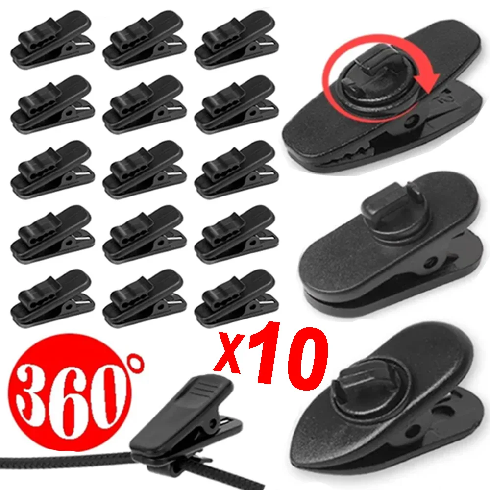 Universal Wired Headphone Line Clips 360°Rotatable Headphone Cable Clothing Clip Organizer Onto Clothing To Keep Cord in Place