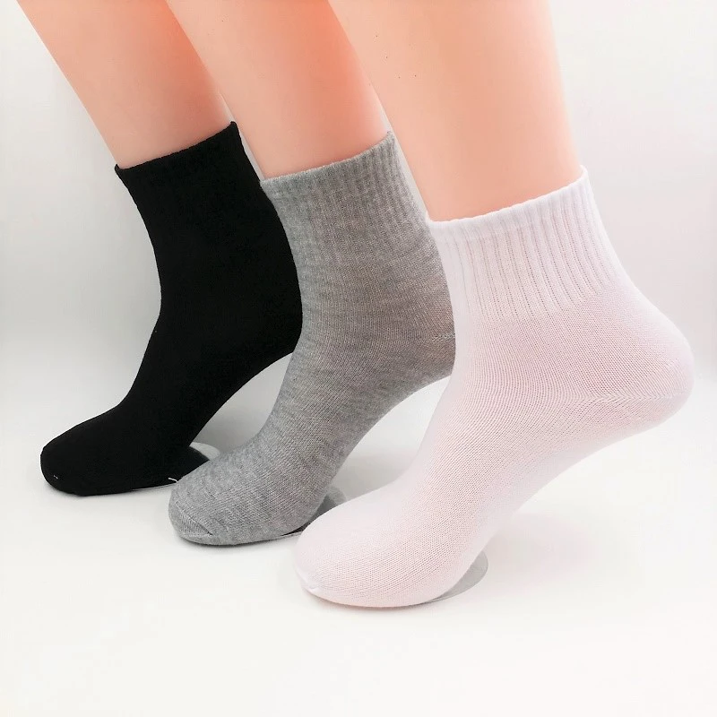 3Pairs Mens Socks Spring Autumn Men Long Tube Cotton Socks Male Sweat-absorbent Casual Deodorant Sports Socks Teenager Boys Gift