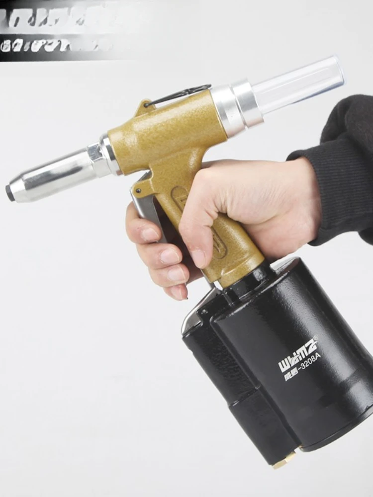 ปืนยิงหมุดย้ําแบบนิวเมติก ฝาตะปูเกรดอุตสาหกรรมคว้าเครื่องหมุดย้ําตาบอดเร็ว