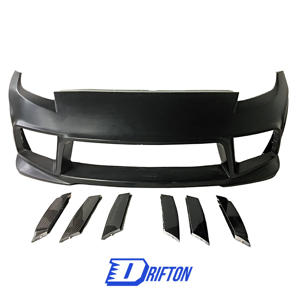 

[free ship] WZL Style Partial Carbon Fiber Front Bumper For Nissan 370Z Z34 Body Kit
