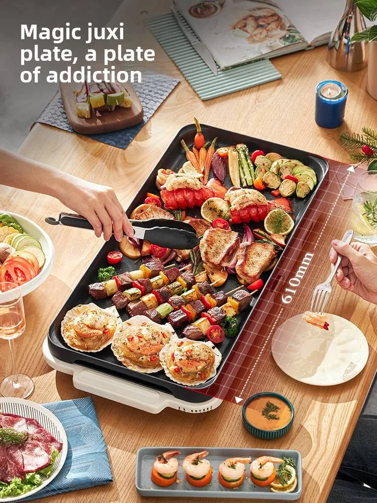 

Многофункциональная кастрюля, складная кастрюля, машина для приготовления пищи, барбекю Шабу, встроенная электрическая кастрюля