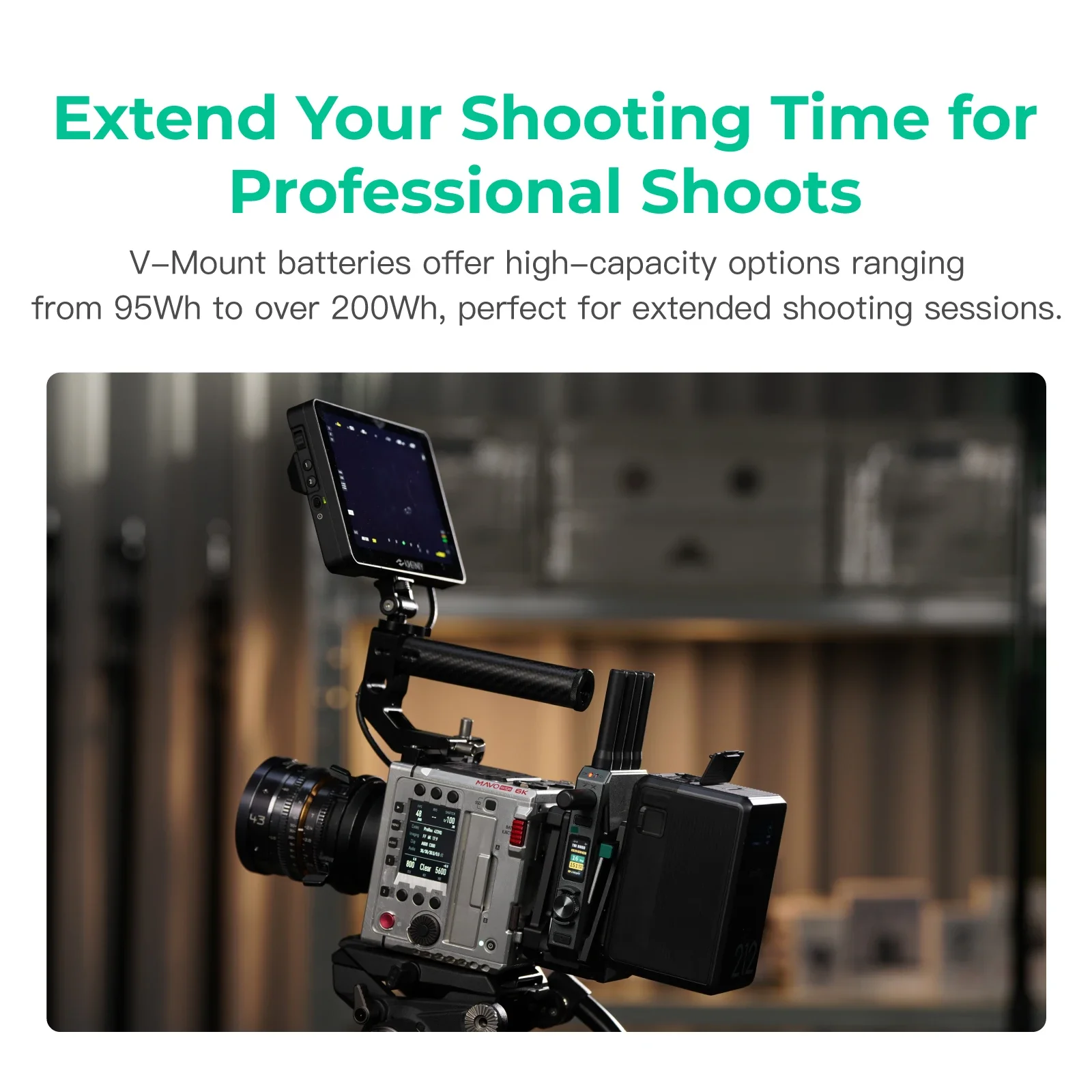 Adapter Accsoon V-Lock do baterii V-Lock do systemu transmisji wideo CineView Master 4K, CineView 2 SDI — zdjęcie 3