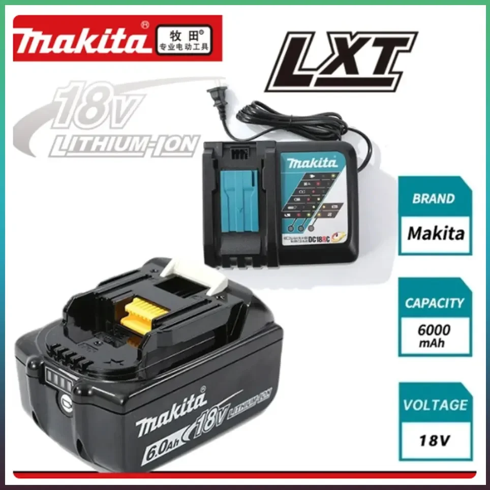 

Makita Original Lithium ion Rechargeable Battery 18V 6000mAh 18v 6.0Ah drill Replacement Battery BL1860 BL1830 BL1850 BL1860B