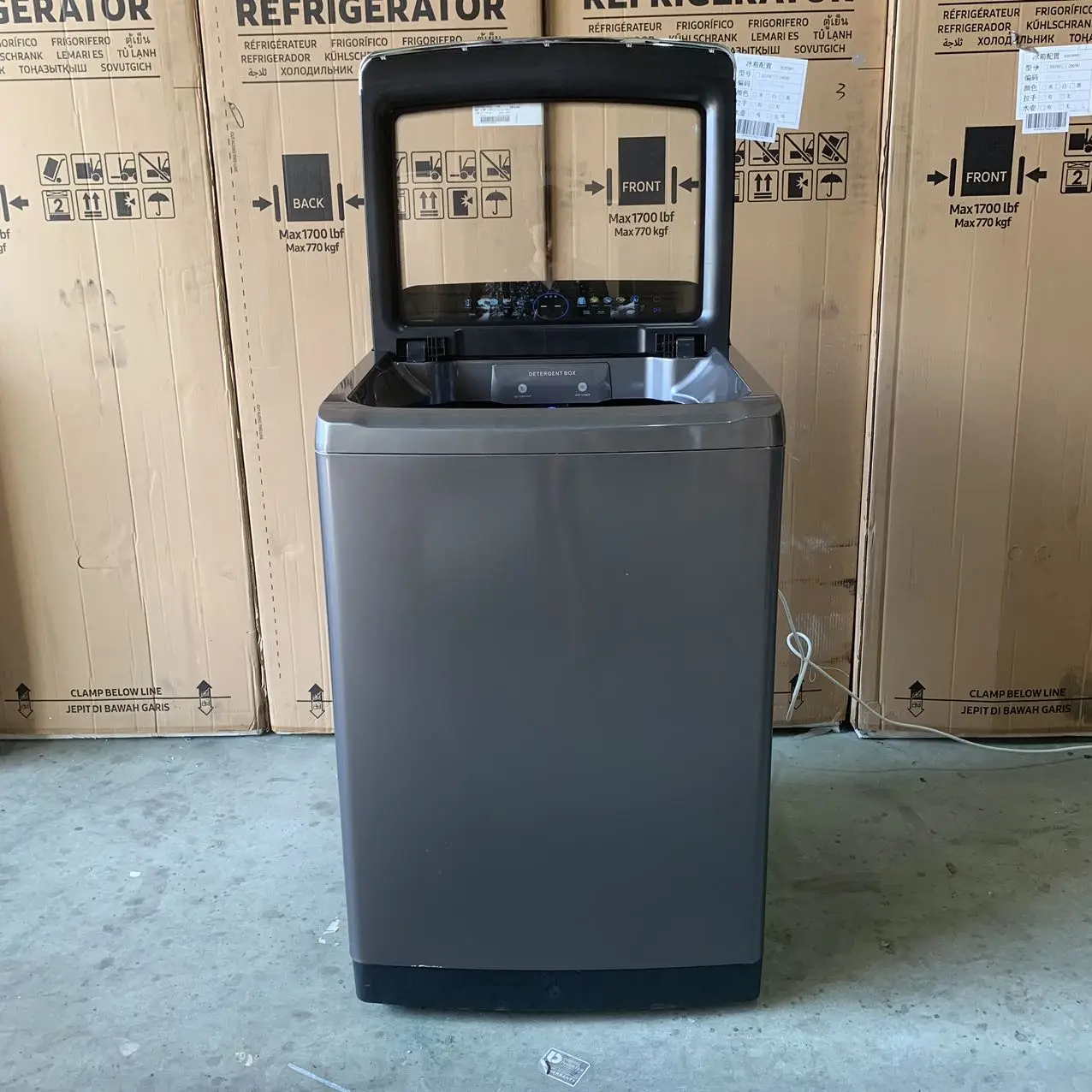 STLFTop Loading Washing Machine Large Capacity 25/38KG Stainless Steel Body and Tub With Digital LED Touch Screen Support Hot Wa