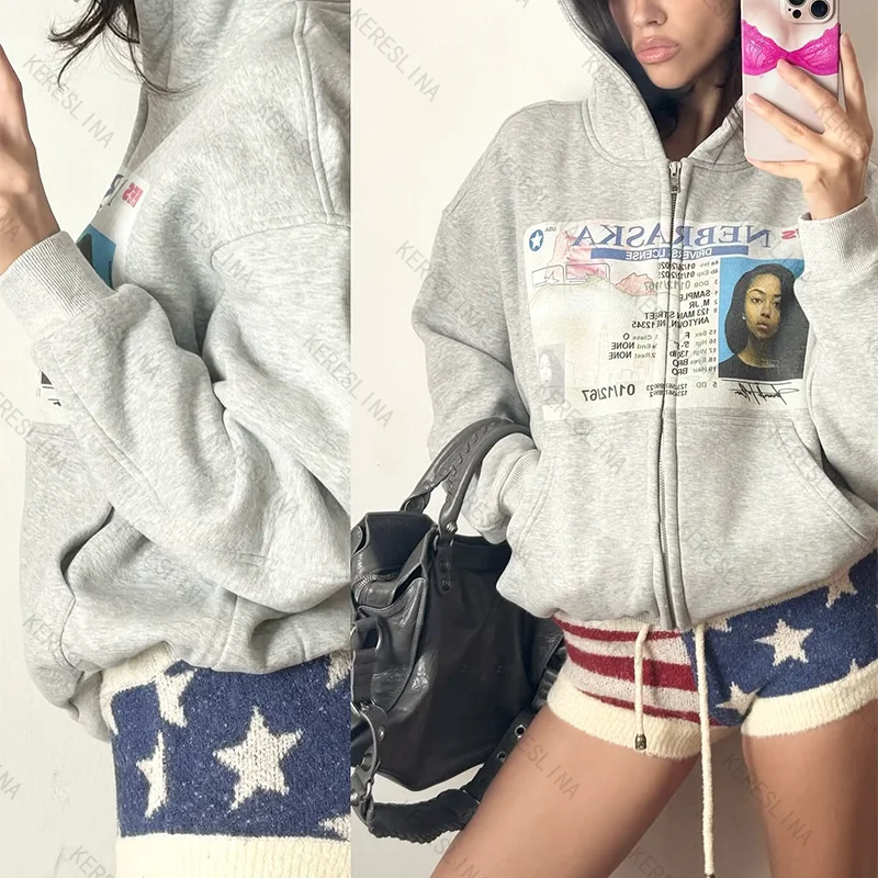 

Европейская и американская осенне-зимняя модная уличная толстовка с капюшоном на молнии в стиле хип-хоп, готическая ретро-толстовка в стиле Харадзюку