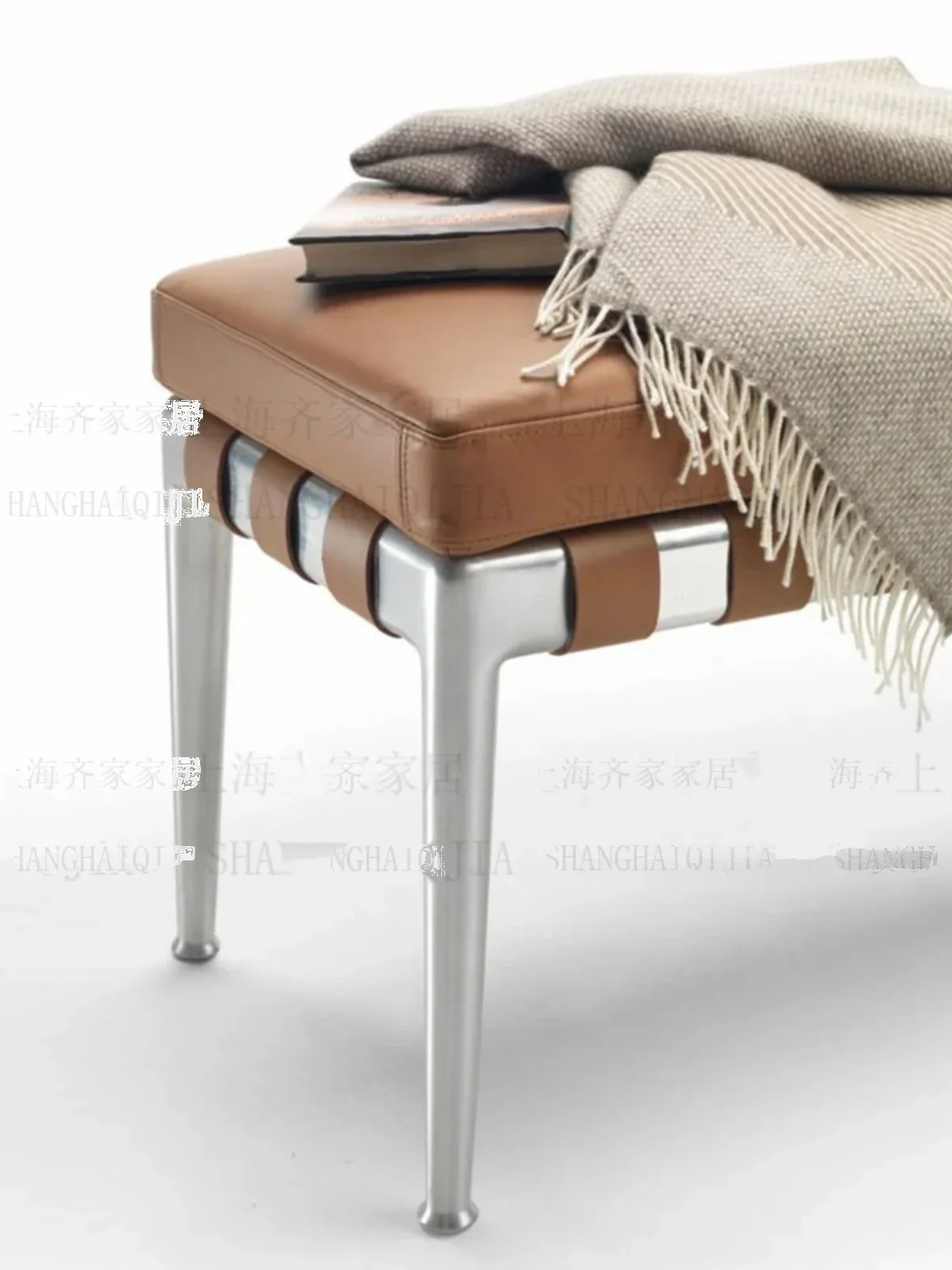 Simple modern living room bedroom end stool