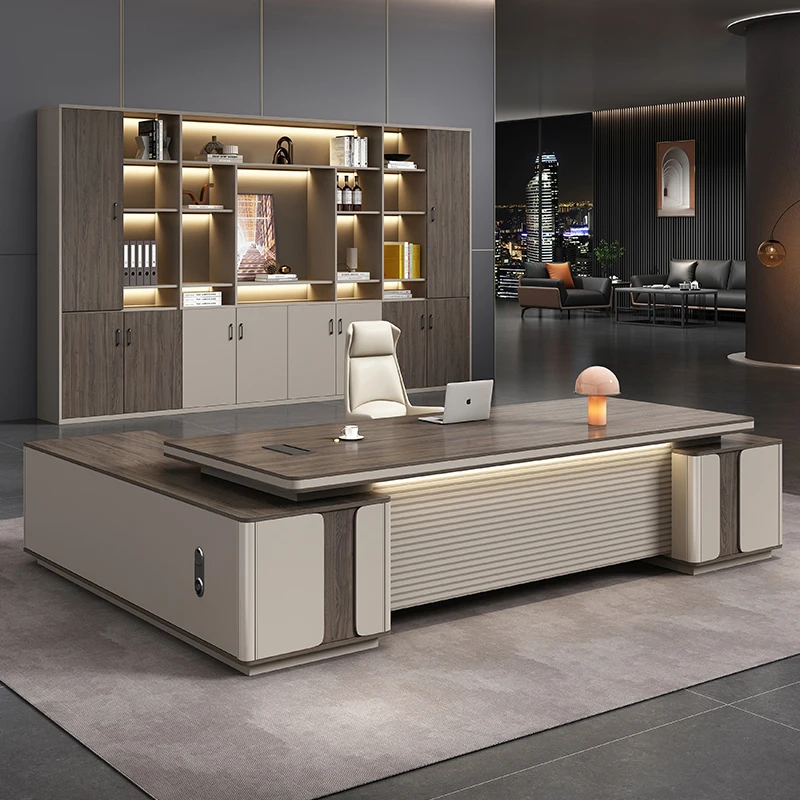 

Gaming Wooden Office Desk Drawer Executive Space Saving Office Desk Minimalist Computer Mesas Escritorio Commercial Furniture