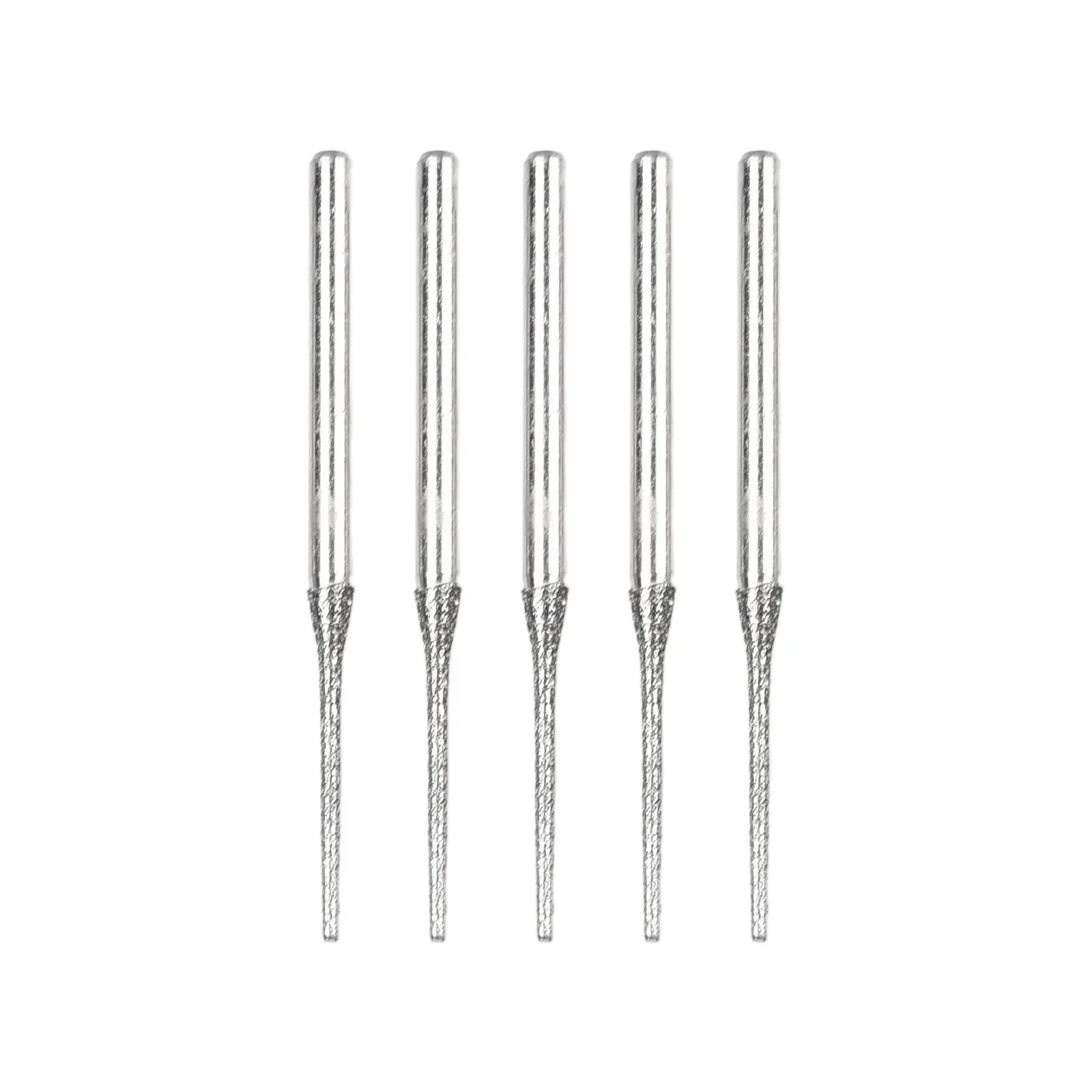 5pcs 0.8/1/1.2/1.5/1.8/2/2.5mm Diamonds Coated Drill Bits For Glass Jade Amber Jewelry Glass Drill Bit Power Tools Accessories