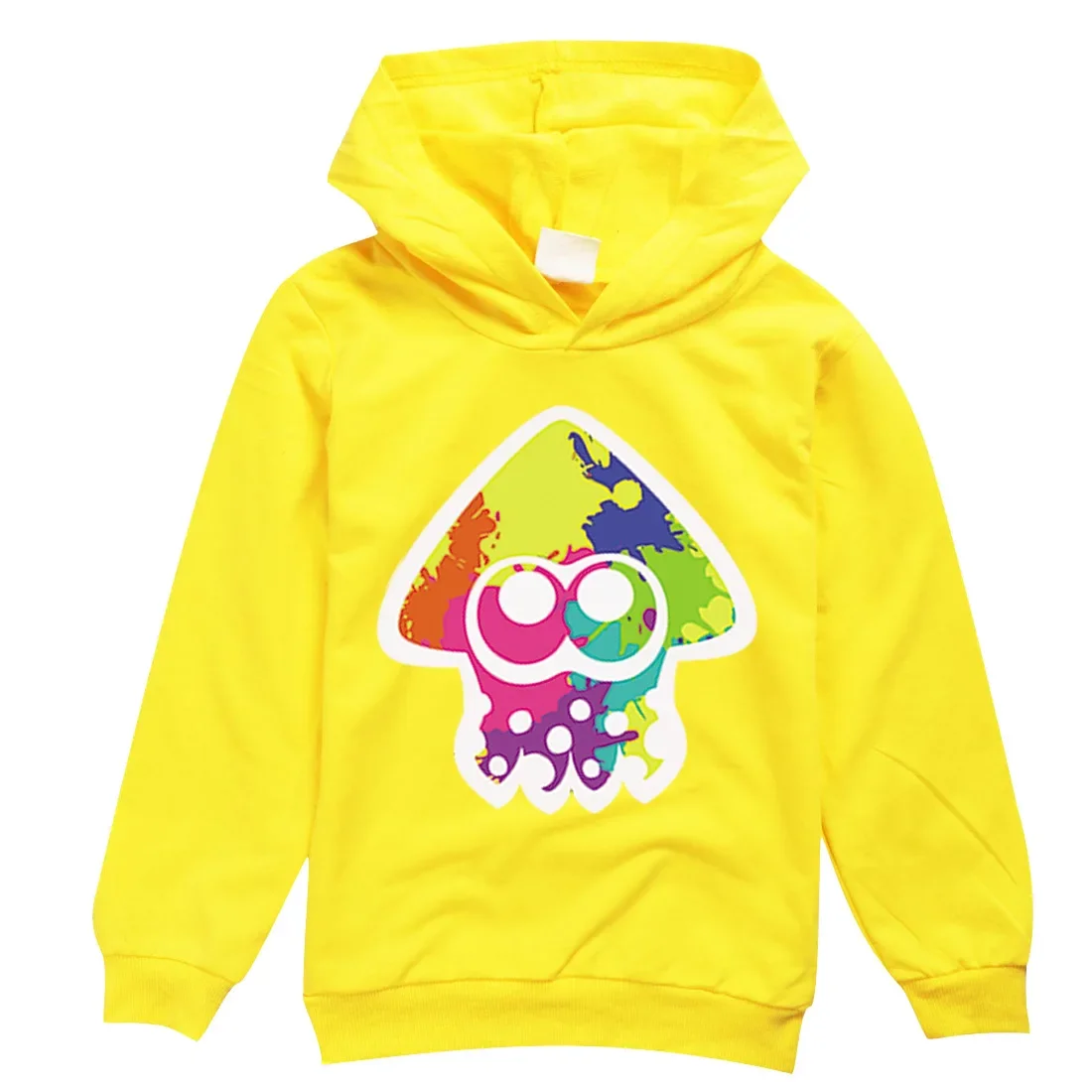 Kawaii Graffiti Shooting Game Splatoon Hoodie Kids Sweaters Baby Boy Clothes Girls Fashion Sweatshirts Children\'s Pullover Coats