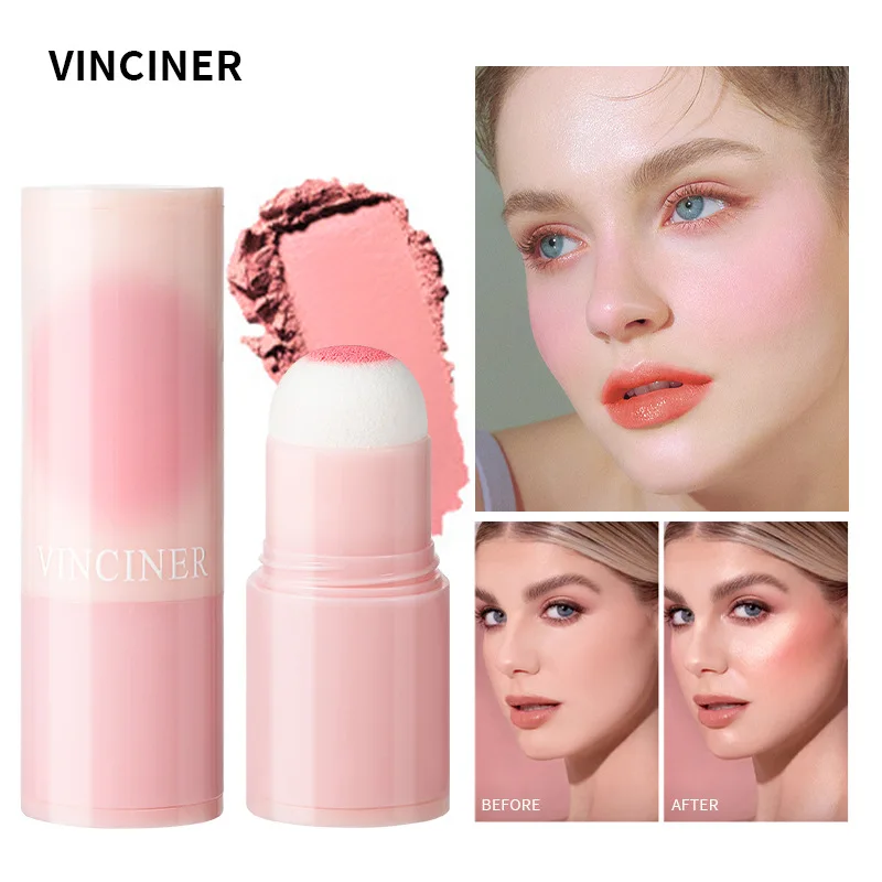 ผงบลัชออน7สี vinciner เนื้อแมทท์ธรรมชาติเงางามบลัชออนกันน้ำได้นาน24ชม. เครื่องสำอางแฟชั่นขายดี