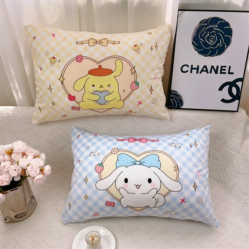 Sanrio Cute Hello Kitty Cartoon Household Pillowcase Single Thick Pillowcase Girl Adult Children Student Dormitory Pillow Cover