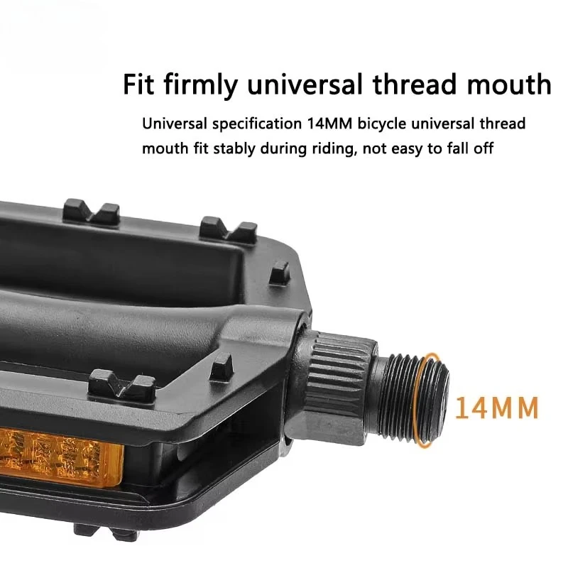 ملحقات ركوب الدراجات دواسات الدراجة الجبلية على الطرق دواسات الدراجة من النايلون PP مع عاكس أصفر #4