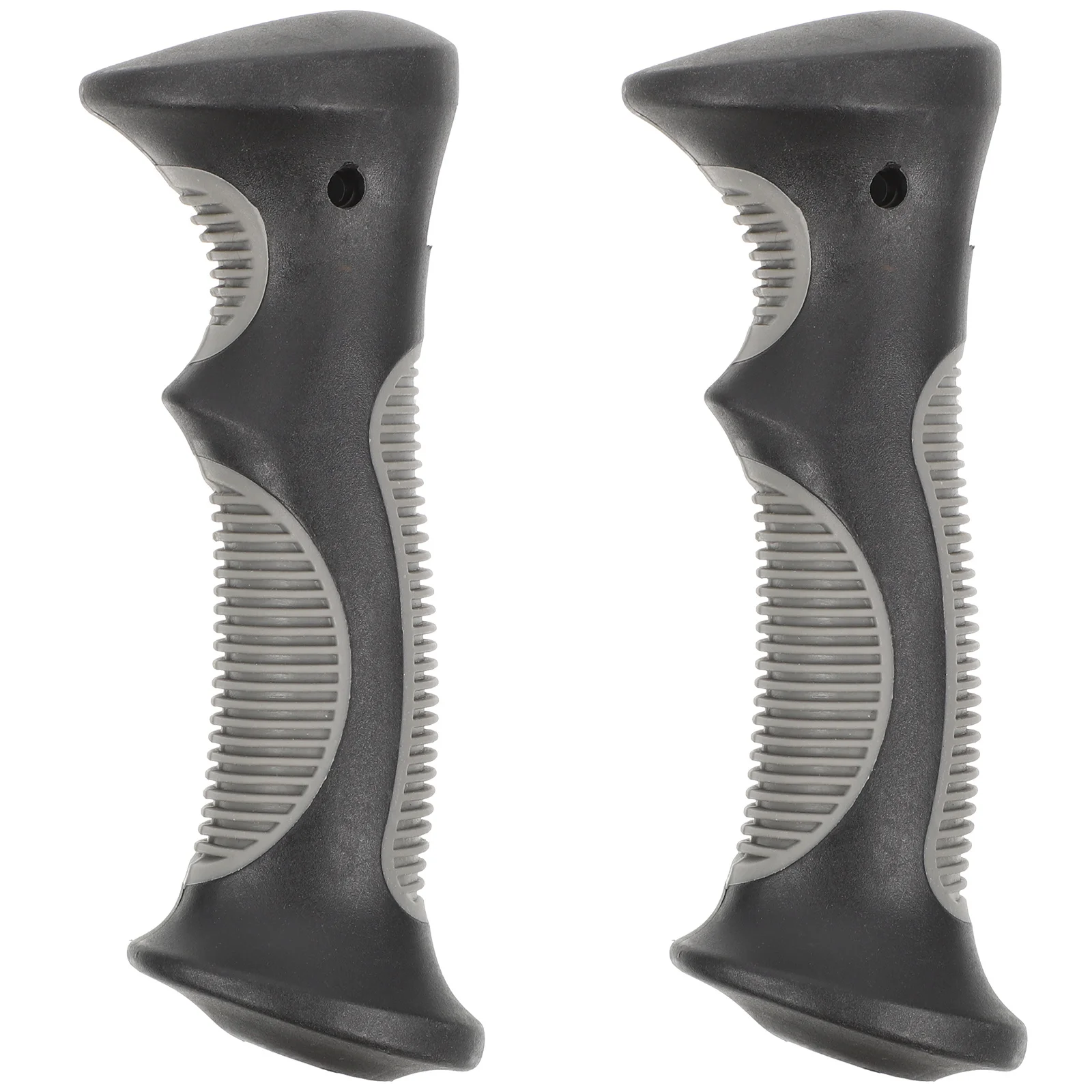 2 قطعة من البلاستيك لأعمدة الرحلات دائم في الهواء الطلق Alpenstock مقبض قبضة قبضة استبدال المشي لمسافات طويلة التزلج عصا أداة التبعي