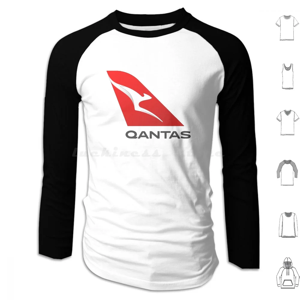 

Qantas Hoodie cotton Long Sleeve Qantas Qantas Cessna Piper Boeing Cessna Logo Piper Logo Telomogol Qantas Logo Airasia