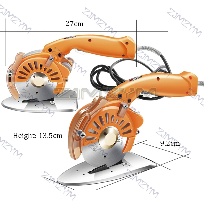 Forbici elettriche industriali lama rotonda portatile 110V-220V macchina per panno da taglio Servo silenzioso coltello rotondo elettrico ad azionamento diretto