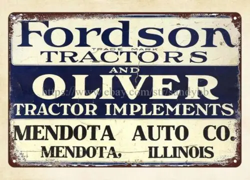1p,Oliver tractor metal tin sign man cave wall restaurant pub